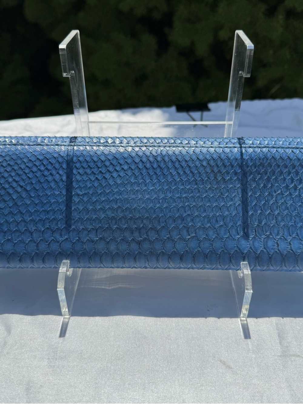 Exquisite Rare Vintage Real Python Clutch - Picture 4 of 11